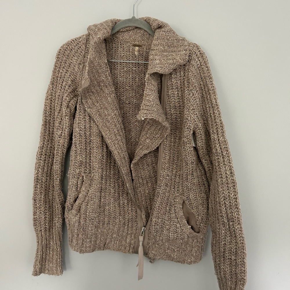 FP zip up cardigan